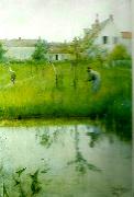 Carl Larsson gubben och nyplanteringen oil painting